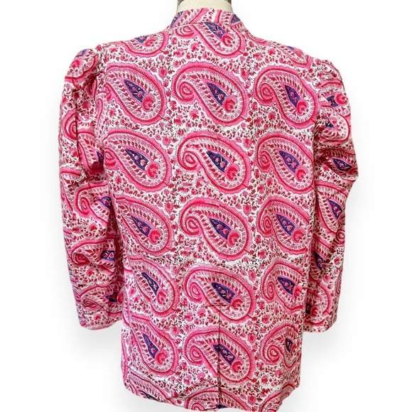 Alix of Bohemia NWT Rasha Medium Blazer - Paisley Puff Sleeve Women's Jacket Med - Picture 5 of 12